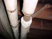 Asbestos pipe insulation